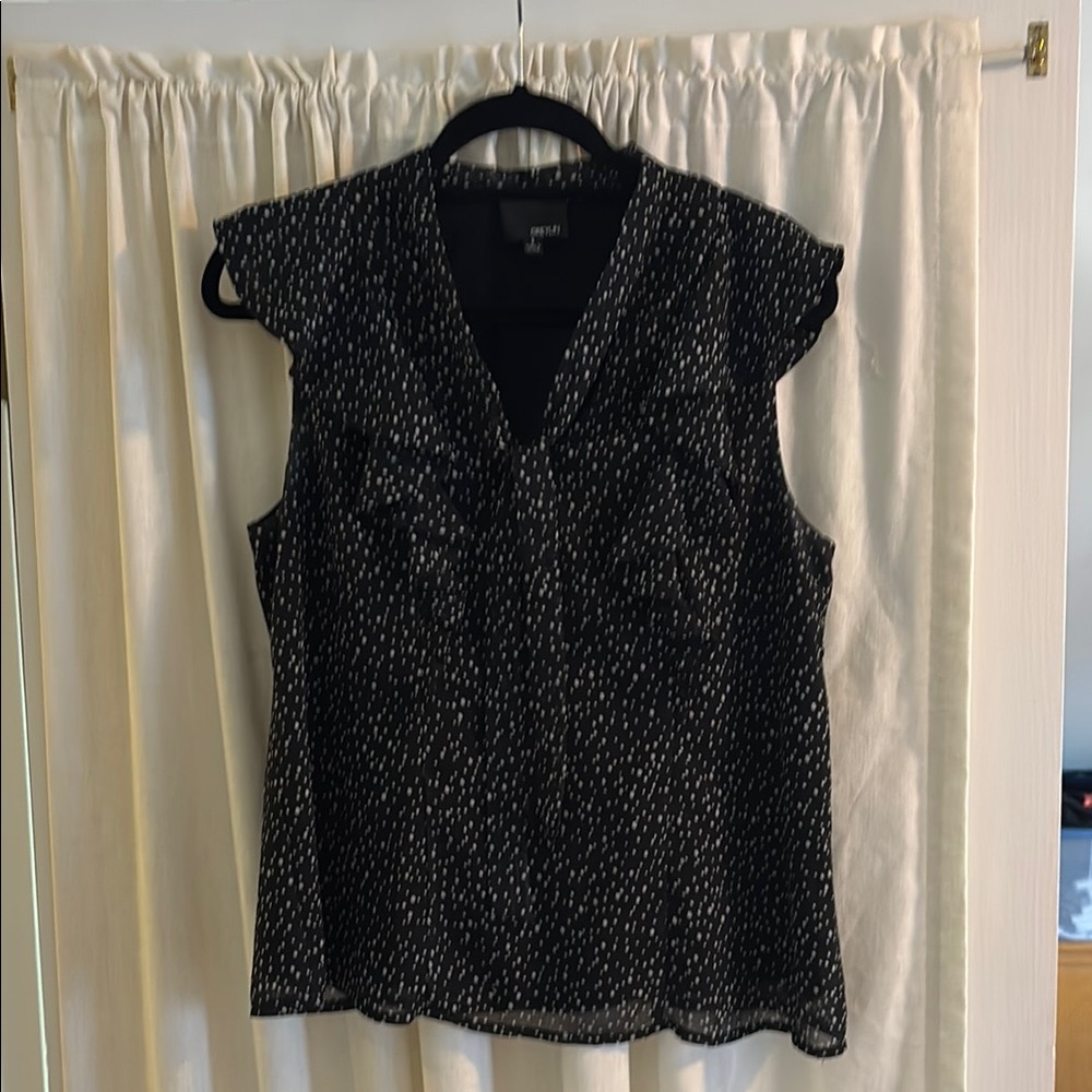 Silky tie neck blouse